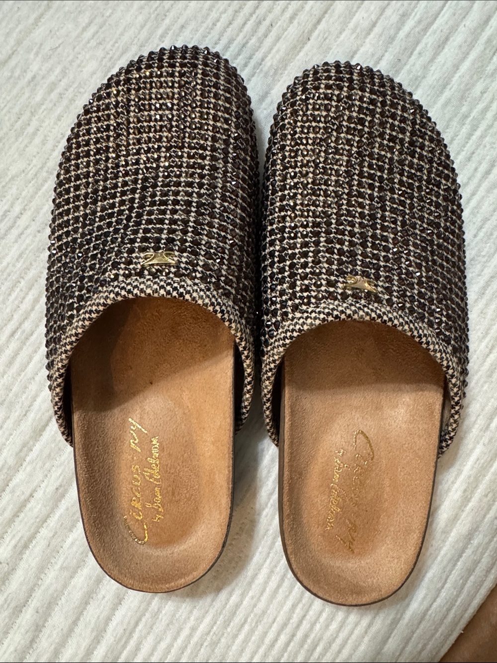 NEW CIRCUS by SAM EDELMAN Sabina embellished Slip-On Mules size 8 - Picture 9 of 11